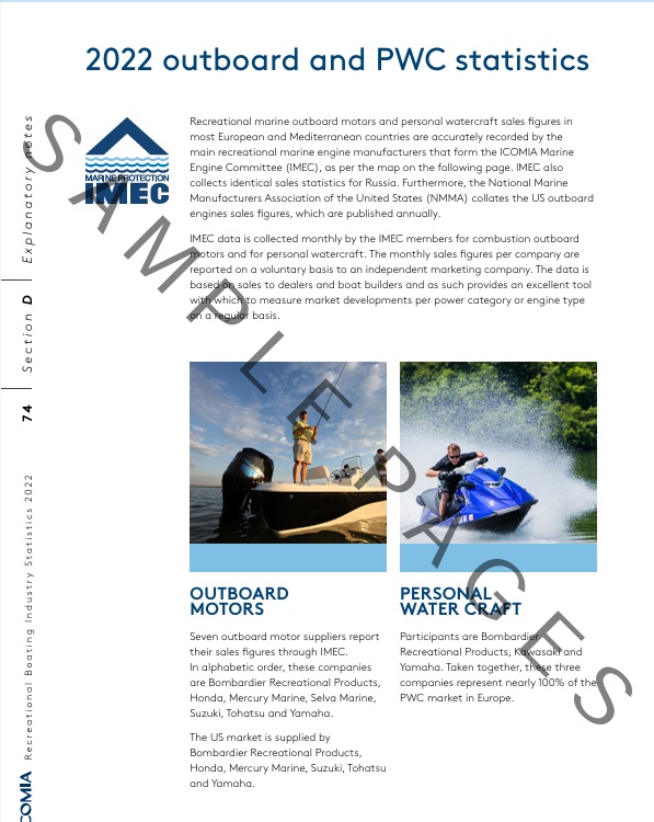 2022 ICOMIA Recreational Boating Industry Statistics book sample pages #3