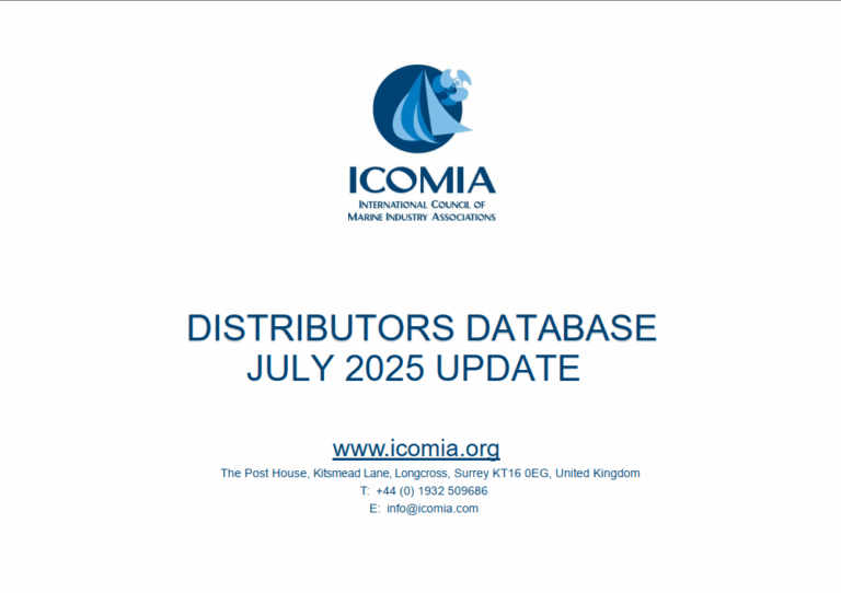 ICOMIA Distributors Database 2025: Global Marine Value Insights