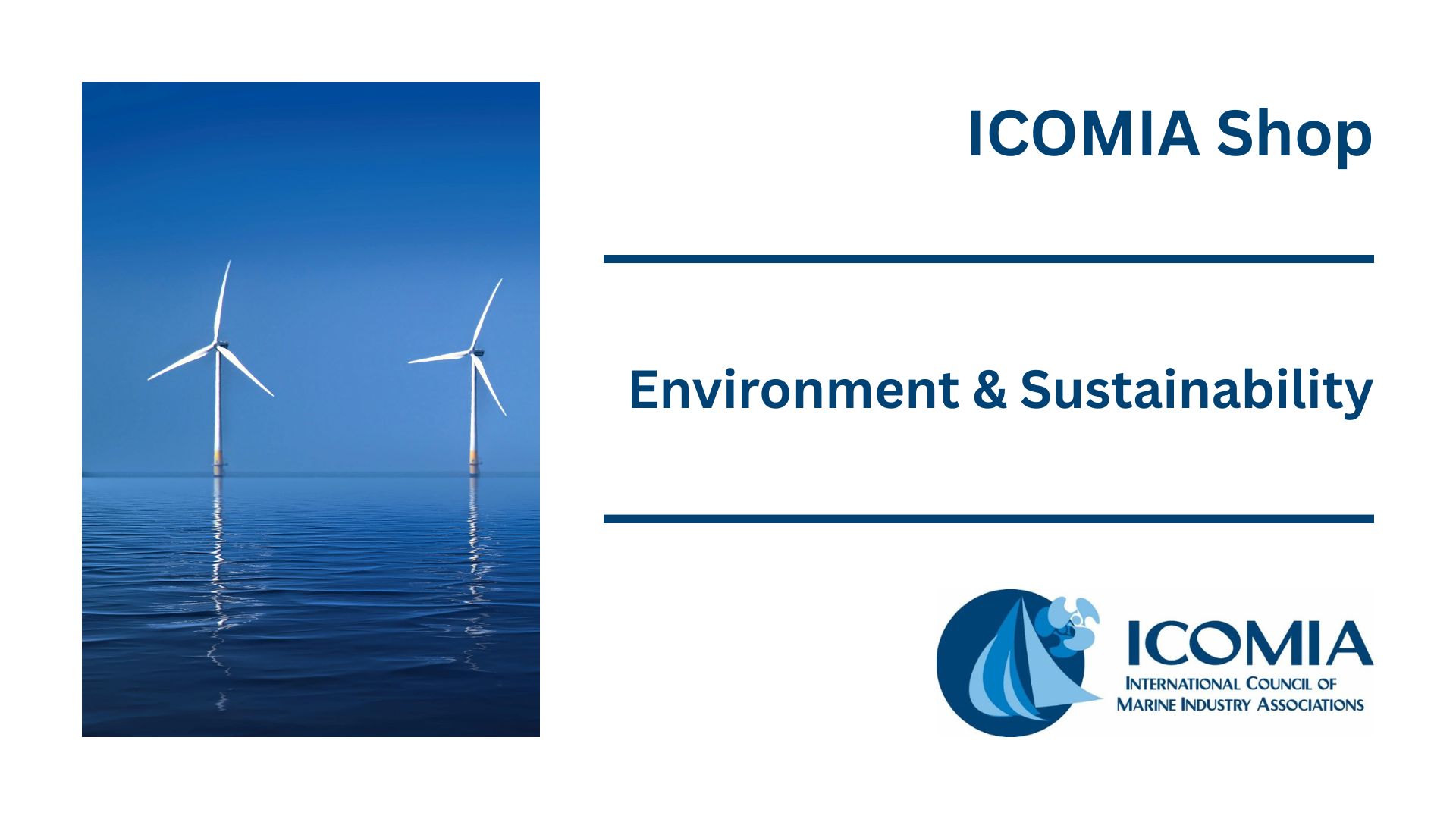ICOMIA Shop - Environment & Sustainability products & downloads