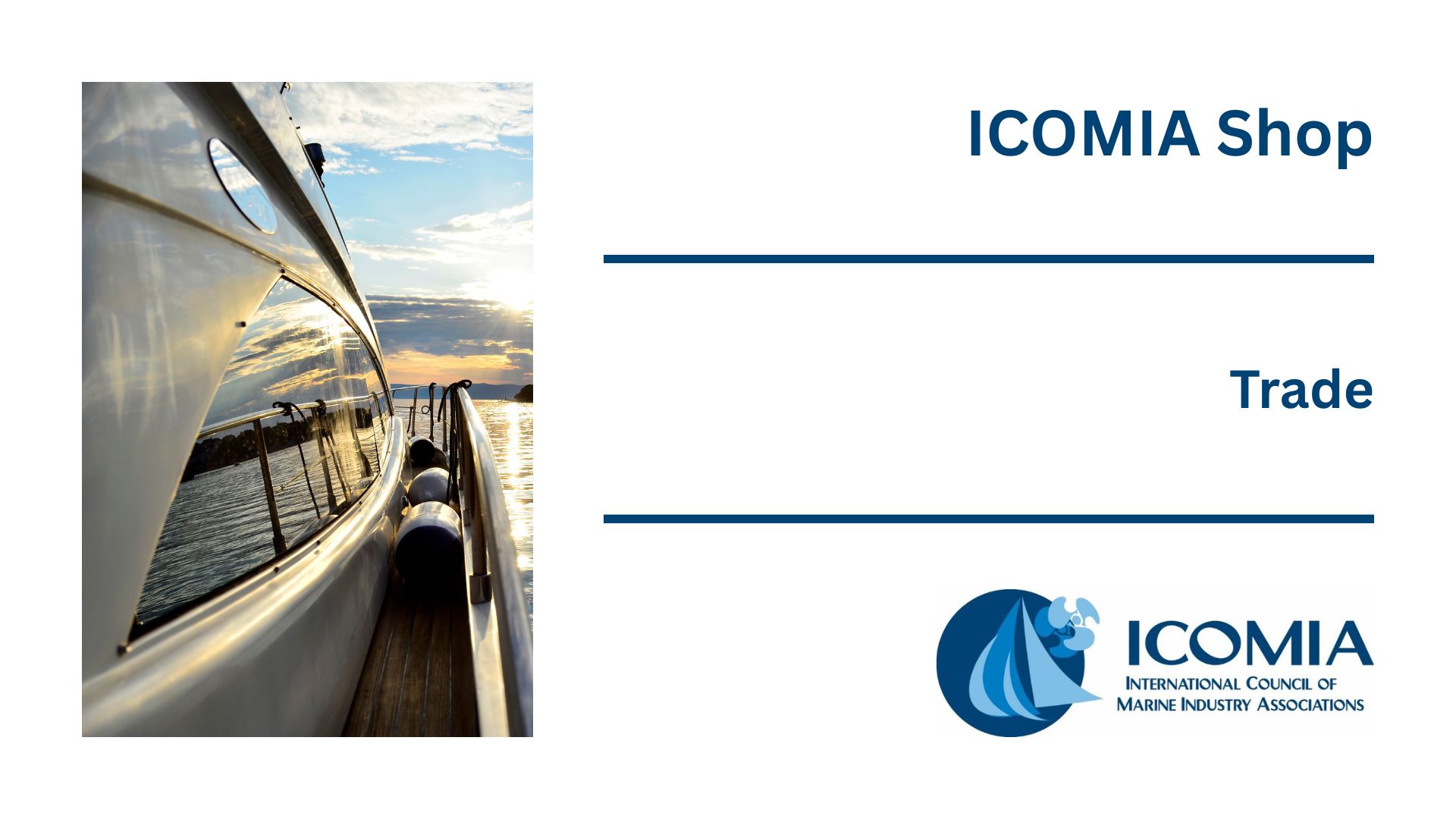 ICOMIA Shop - Trade products & downloads