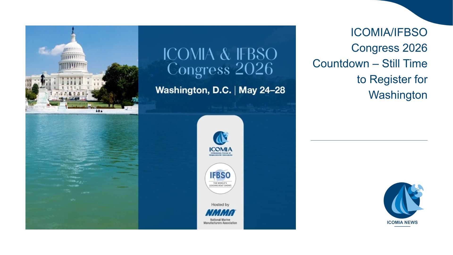 ICOMIA/IFBSO Congress 2026 Countdown – Still Time to Register for ...