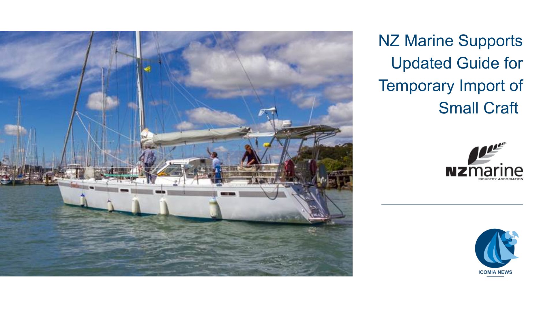 NZ Marine Supports Updates Guide for Temporary Import of Small Craft