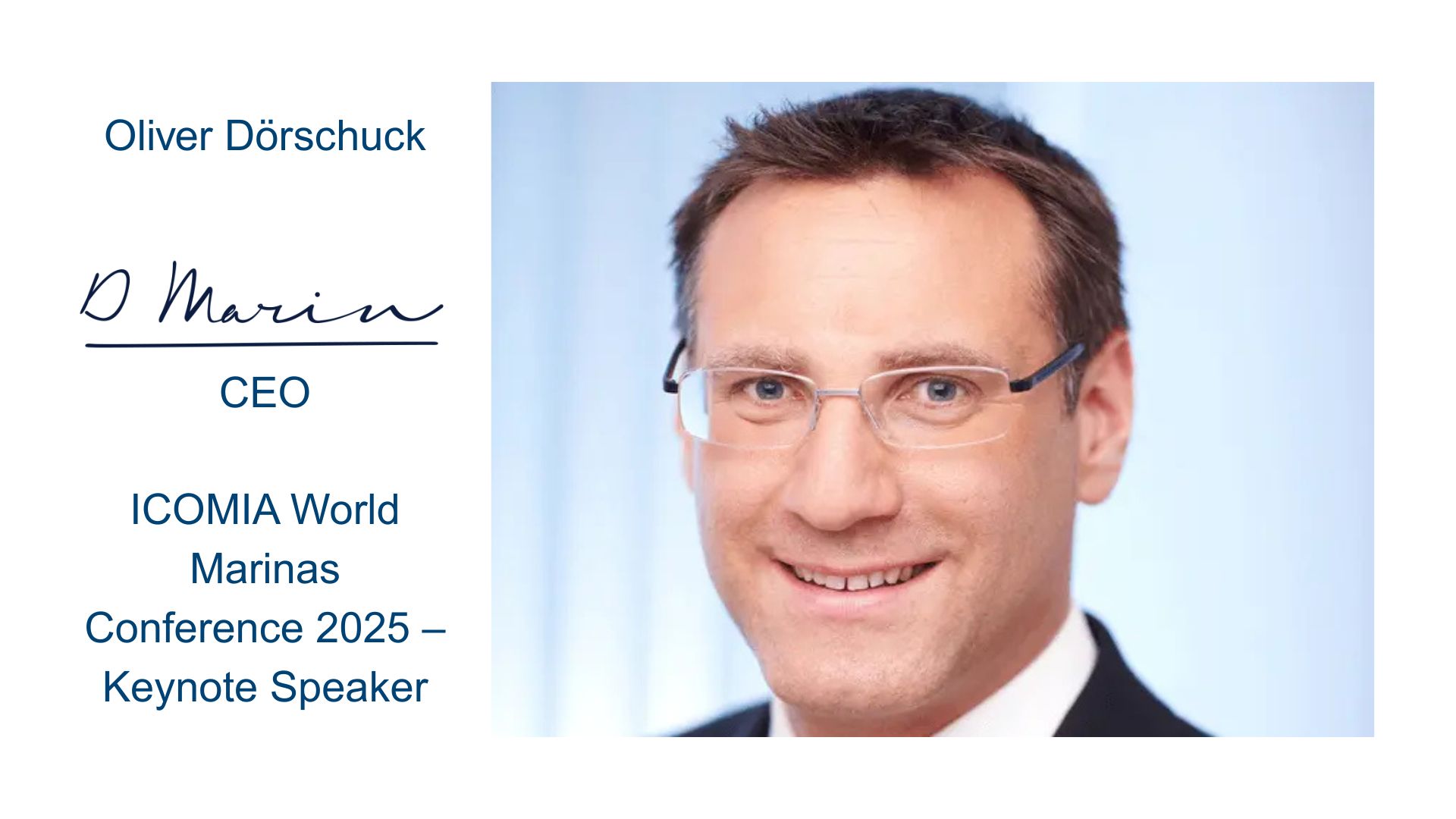 ICOMIA World Marinas Conference 2025 - Keynote Speaker Focus Oliver Dörschuck, D-Marin #2
