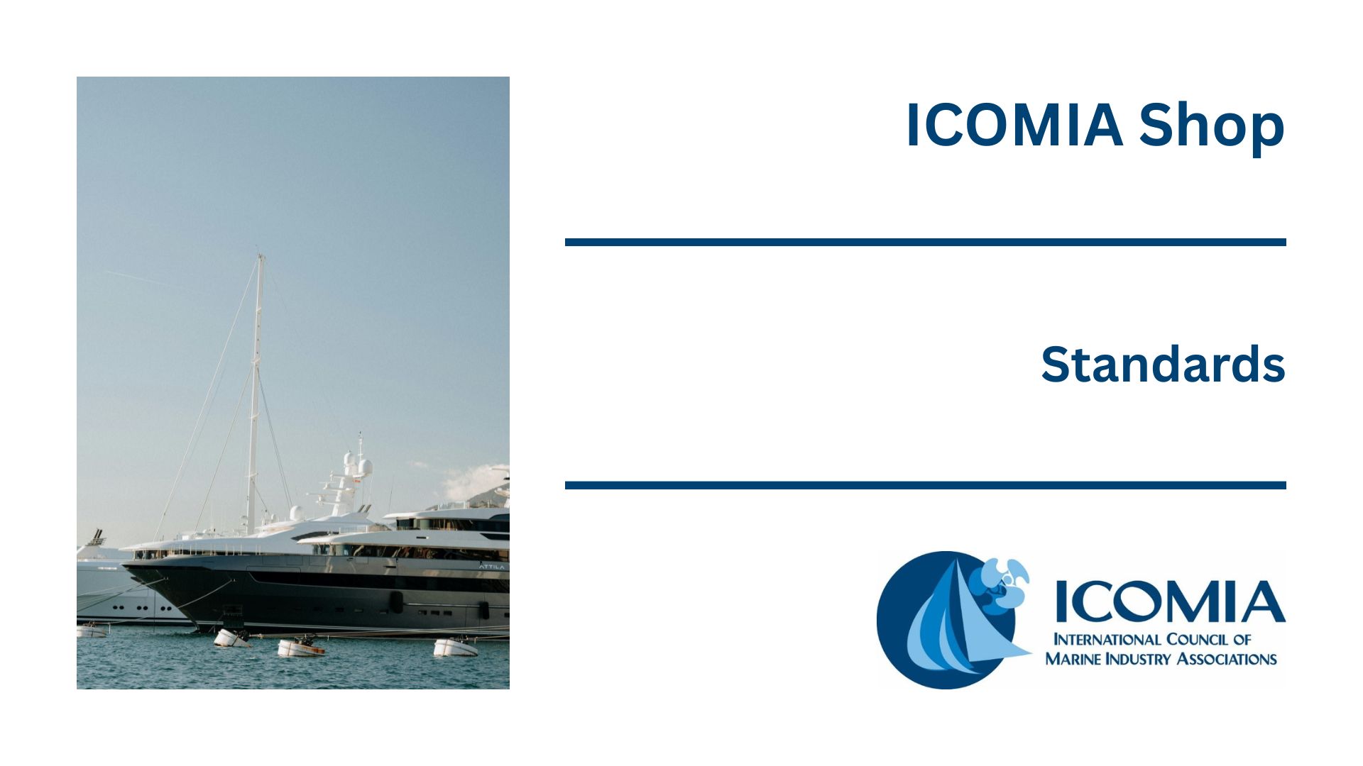 ICOMIA Shop -  Standards & Guidelines products & downloads.